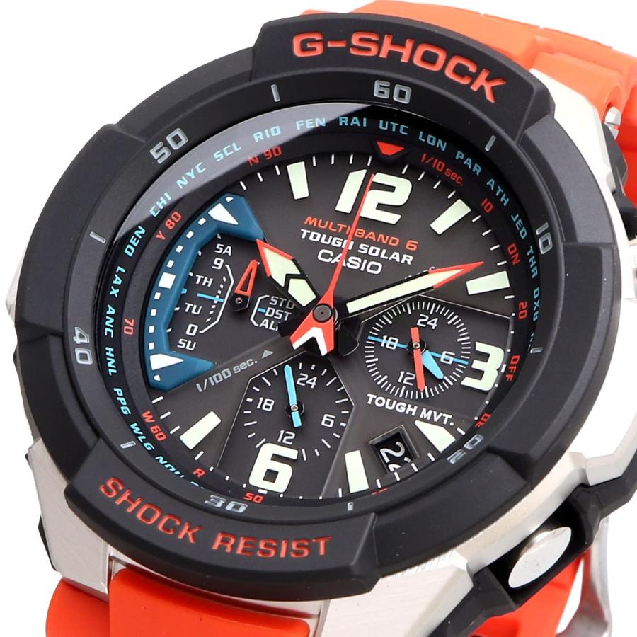 GW-3000M 電波ソーラー ブラック オレンジ G-SHOCK 【レビューで7年保証】CASIO カシオ GW-3000M-4A スカイ