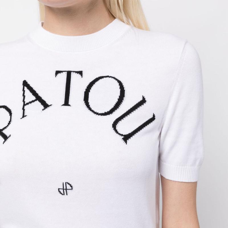 PATOU パトゥ サマーニット コットンブレンド ジャカードニット PATOU パトゥ サマーニット コットンブレンド ジャカードニット