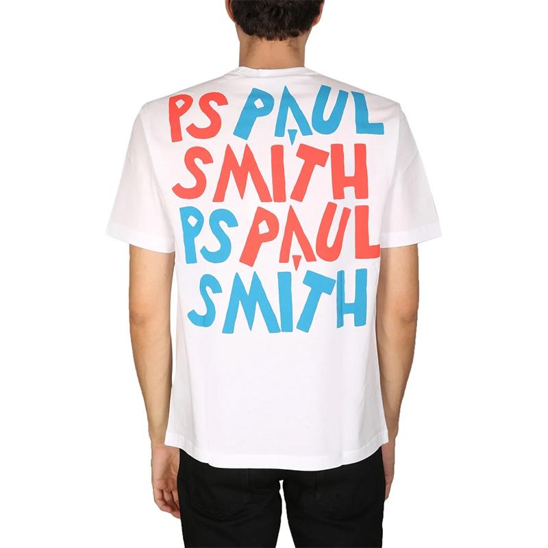 【関込】新作◆Paul Smith ポールスミス◆ロゴ プリント Tシャツ Paul Smith ポールスミス メンズ Tシャツ 半袖 ロゴ バック