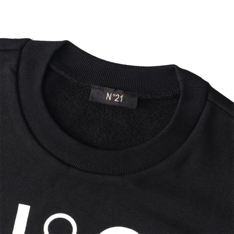 【並行輸入品】大人も着用可能 ヌメロヴェントゥーノ N°21 スウェット シャツ KIDS キッズ LOGO SWEAT SHIRT ブラック ホワイト N21588 N0154 0N900 N21S164U_3