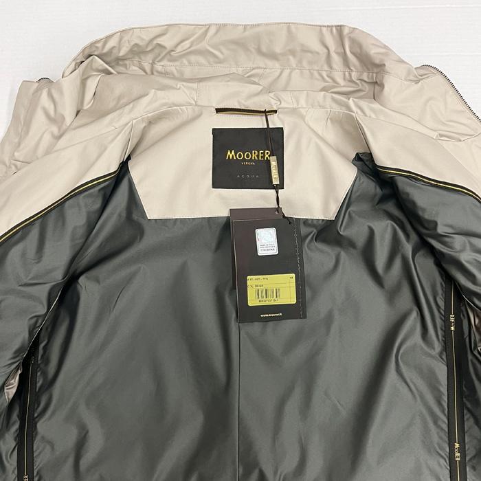【並行輸入品】 MooRER ムーレー メンズ NED-TES トレンチコート ライトベージュ サイズ 48 50 イタリア製 ブランド アウトレット 特価 セールの画像