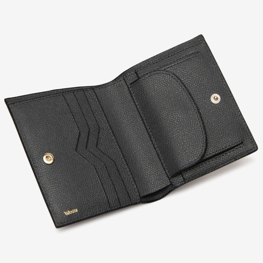 VALEXTRA ヴァレクストラ 小銭入れ付き コンパクト二つ折り ウォレット レディース 財布 3カード SGNL0006028 ブランド ブラック ホワイト ピンク ブルーグレーの画像