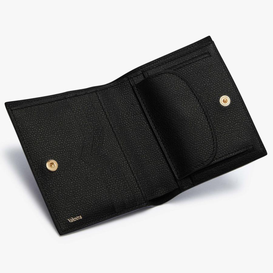 VALEXTRA ヴァレクストラ 小銭入れ付き コンパクト二つ折り ウォレット レディース 財布 3カード SGNL0006028 ブランド ブラック ホワイト ピンク ブルーグレーの画像