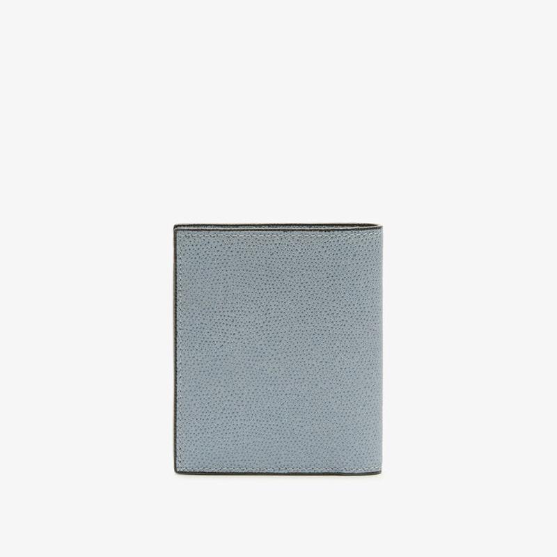VALEXTRA ヴァレクストラ 小銭入れ付き コンパクト二つ折り ウォレット レディース 財布 3カード SGNL0006028 ブランド ブラック ホワイト ピンク ブルーグレーの画像