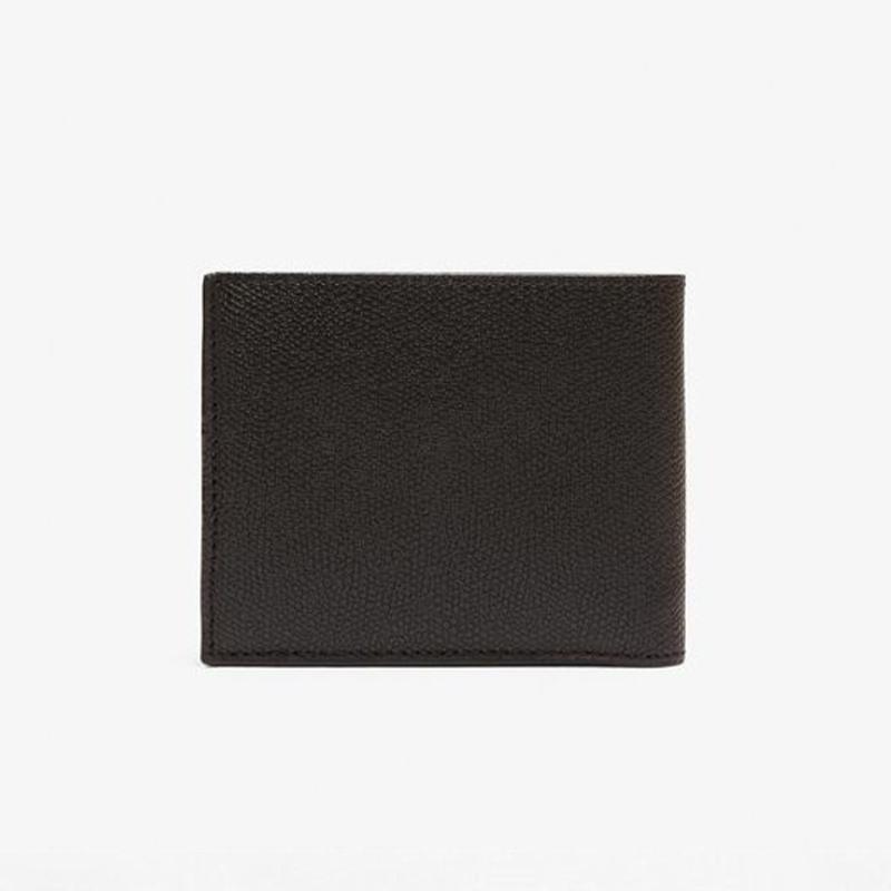 VALEXTRA ヴァレクストラ 小銭入れ付き二つ折り 4カード SGNL0023028 LRDWF99 メンズ ブラック アッシュ オイスター グレー おしゃれ ブランド 上品 プレゼントの画像