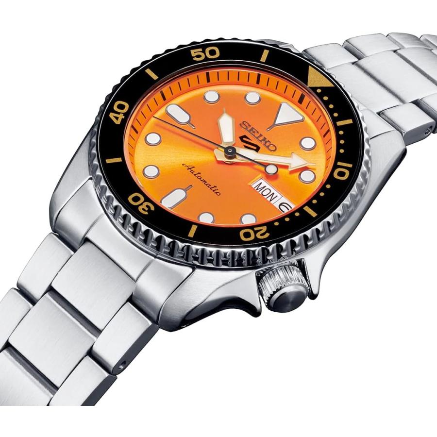 【純正BOX付属】SEIKO セイコー5 腕時計 メンズ SRPK35K1 自動巻き(手巻き付き) 海外モデル SKX オレンジ 38ｍｍ ボーイサイズ プレゼントの画像