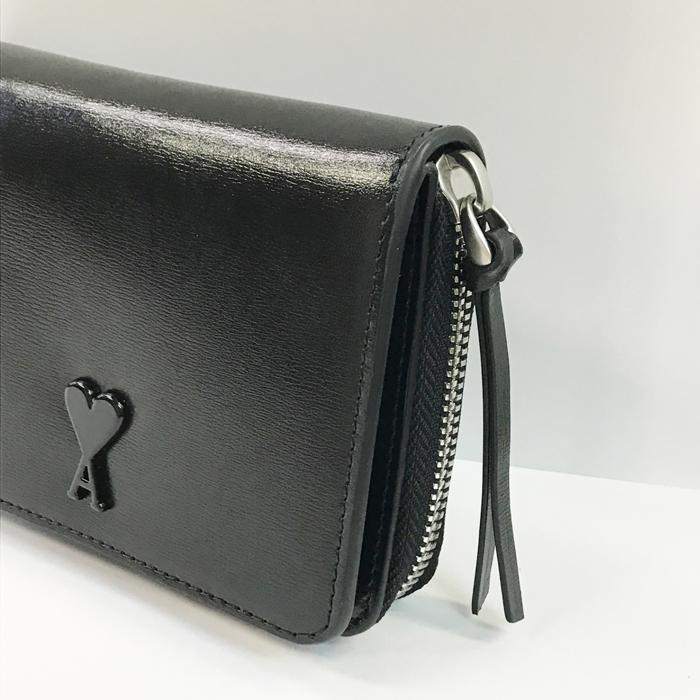 AMI Alexandre Mattiussi AMI PARIS アミパリス 二つ折り財布 ジップ