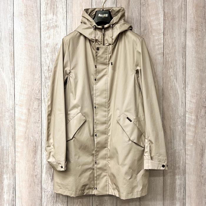 【並行輸入品】アウトレット MooRER ムーレー メンズ WILSON-TES トレンチコート BEIGE ベージュ サイズ 48 50 イタリア製 ブランド 特価 セールの画像
