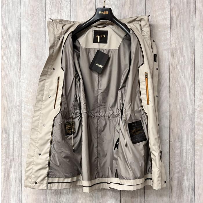 【並行輸入品】アウトレット MooRER ムーレー メンズ WILSON-TES トレンチコート BEIGE ベージュ サイズ 48 50 イタリア製 ブランド 特価 セールの画像
