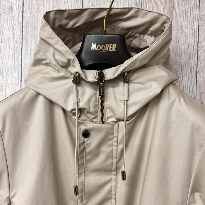 【並行輸入品】アウトレット MooRER ムーレー メンズ WILSON-TES トレンチコート BEIGE ベージュ サイズ 48 50 イタリア製 ブランド 特価 セールの画像