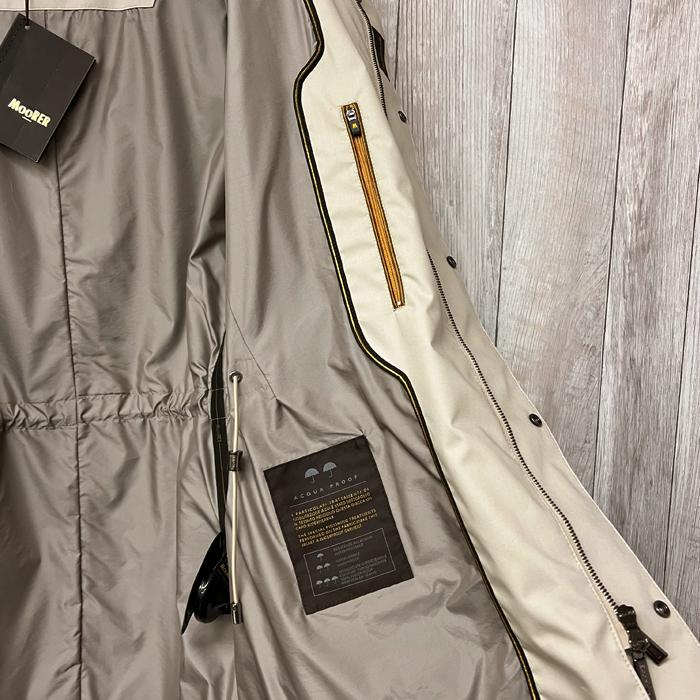 【並行輸入品】アウトレット MooRER ムーレー メンズ WILSON-TES トレンチコート BEIGE ベージュ サイズ 48 50 イタリア製 ブランド 特価 セールの画像