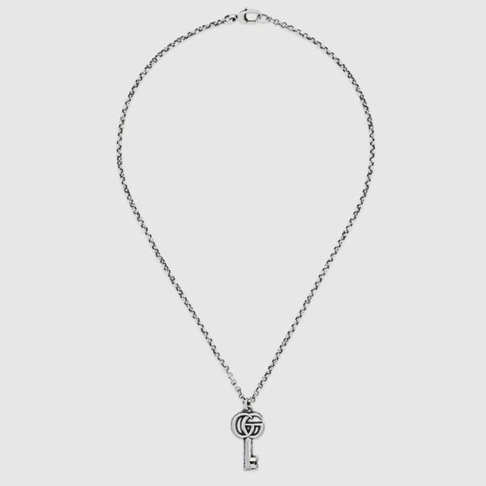 GUCCI（グッチ） ダブルG キー ネックレス 627757 J8400 0701 メンズ