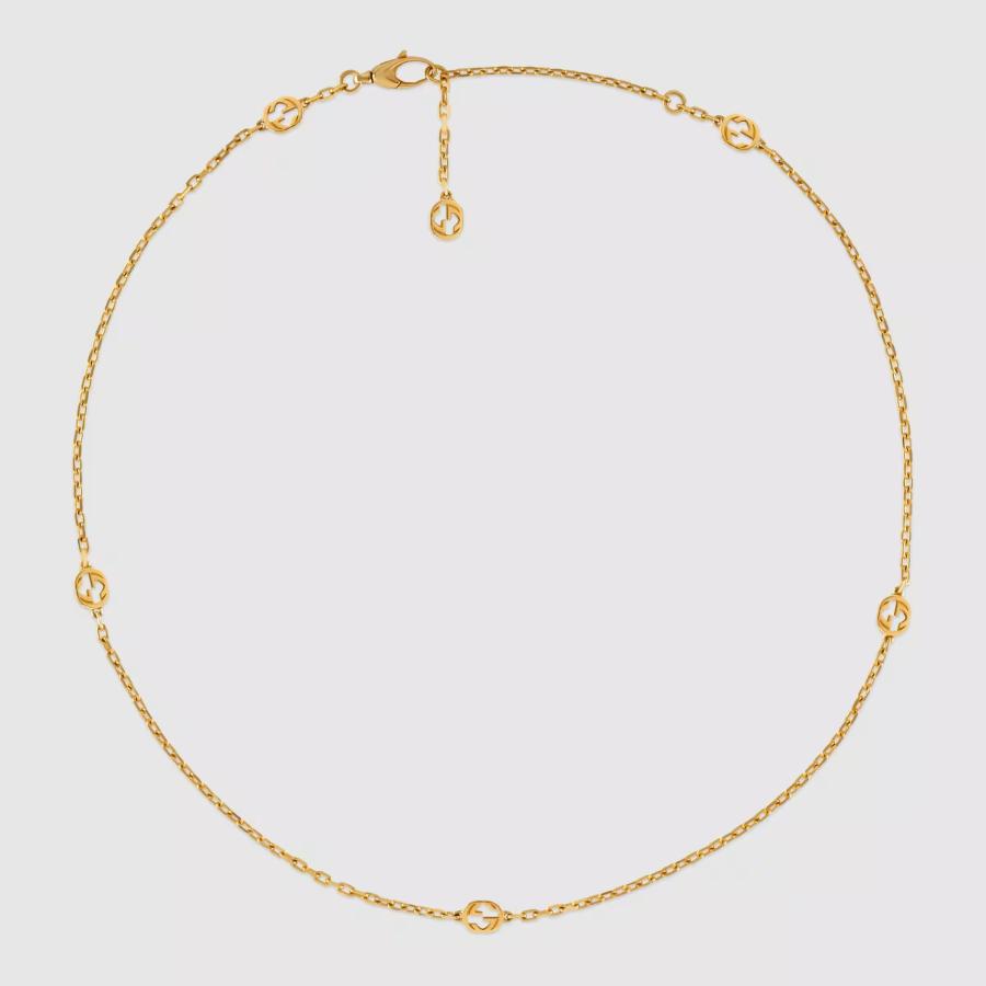 【〜6/6まで出品】 GUCCI グッチ インターロッキングG 18K イエローゴールド ネックレス YBB629901001 / 629901 J8500 8000 ユニセックス 誕生日 記念日 お祝い プレゼント 【GM3510325868】(123120円)