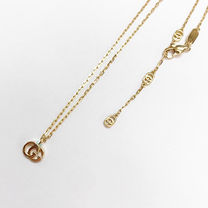 GUCCI（グッチ） GGランニング 18K ネックレス ピンクゴールド