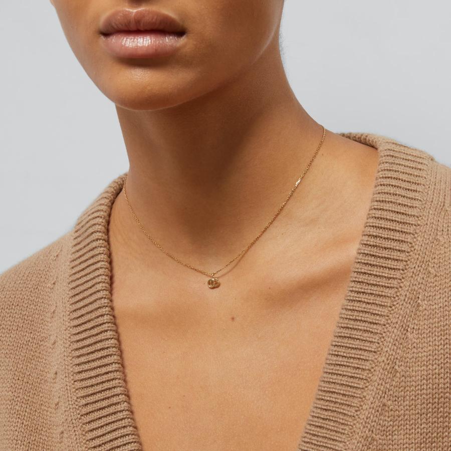 GUCCI（グッチ） GGランニング 18K ネックレス ピンクゴールド