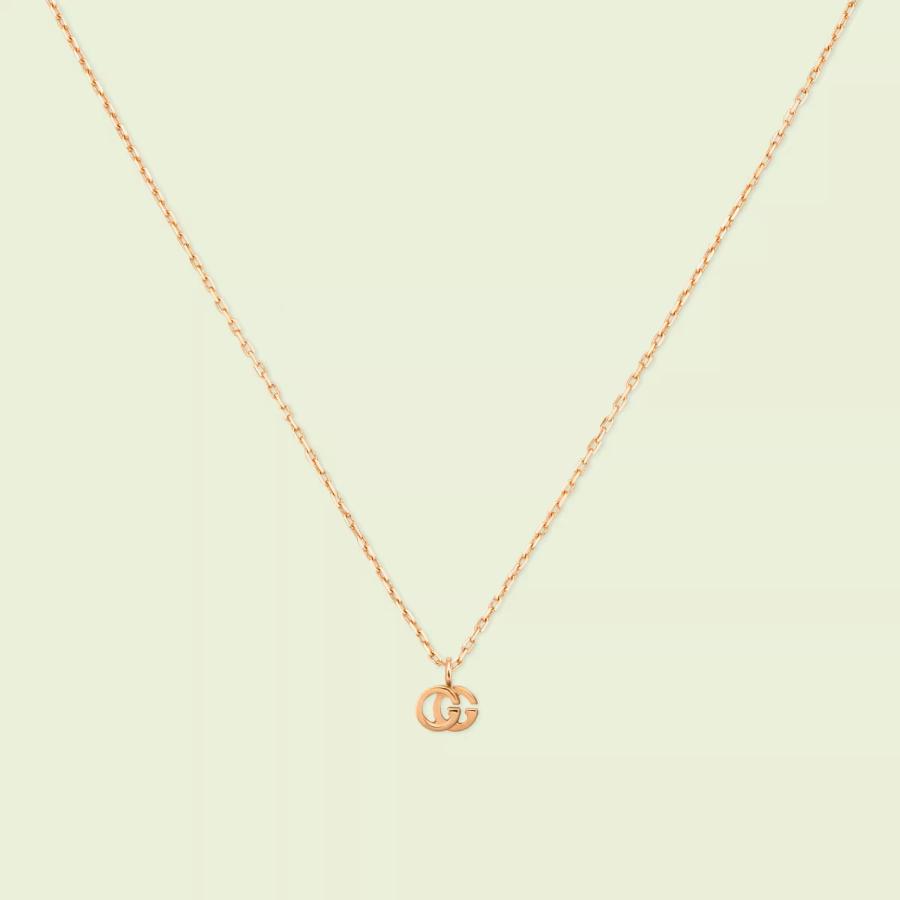 GUCCI（グッチ） GGランニング 18K ネックレス ピンクゴールド