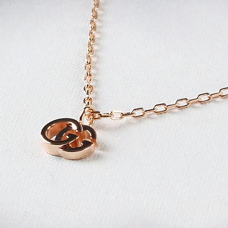 GUCCI（グッチ） GGランニング 18K ネックレス ピンクゴールド