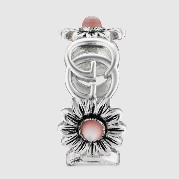 GUCCI グッチ フラワーモチーフ リング レディス シルバー GUCCI グッチ フラワーモチーフ リング レディス シルバー