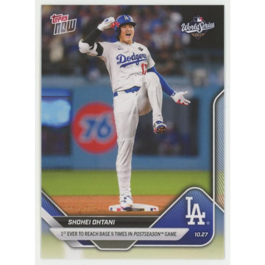 大谷翔平 2025 Topps Now World Series 1st Ever to Reach Base 9
