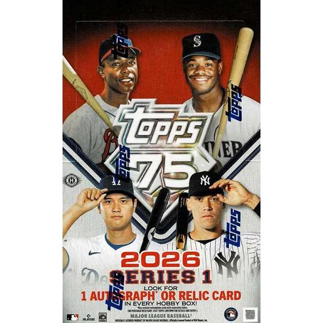 未開封ボックス 2026 Topps Series1 MLB Hobby Box : トレカショップ
