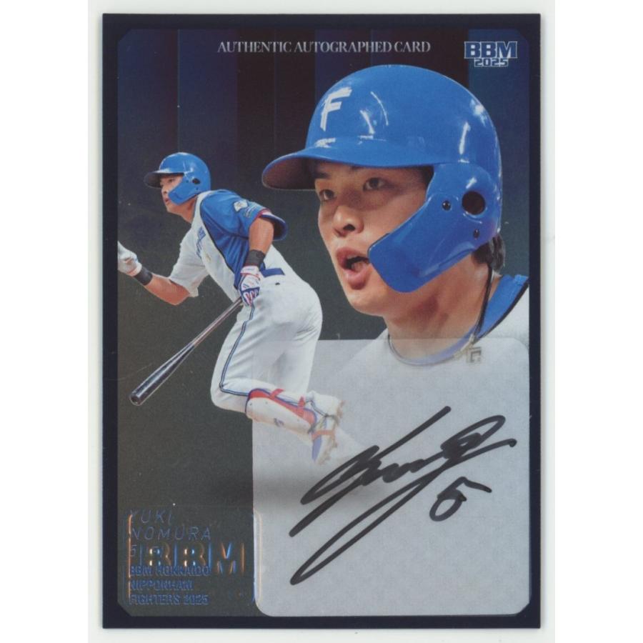 1/9!! 野村佑希 2025 BBM 北海道日本ハムファイターズ シルバー版 直筆