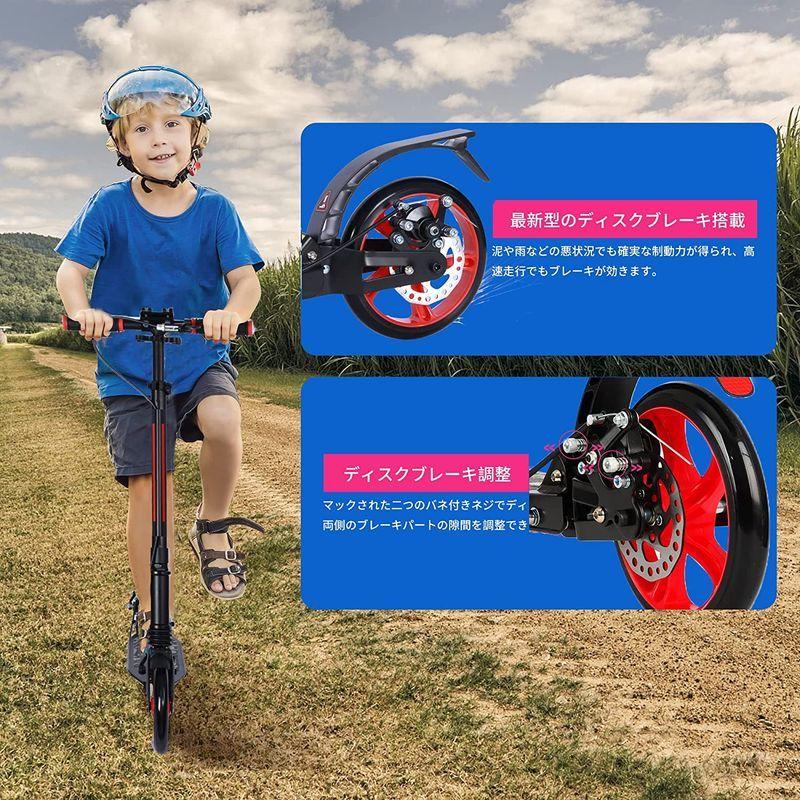 楽天最安値に挑戦 キックボード Tenboom ディスクブレーキバージョン ベ ハンドルブレーキ付きデュアルサスペンション 兼用 子供 大人 キックスクーター キックスクーター Www Gatorheatandair Com