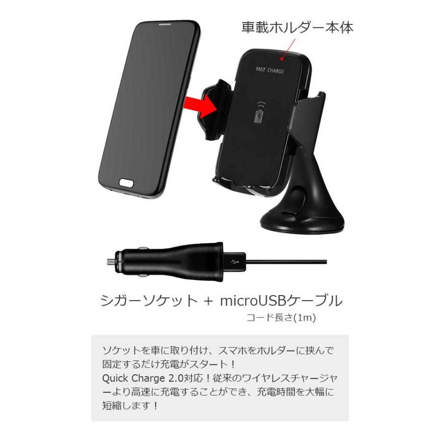 車載用 ワイヤレス充電器 Qi対応 Iphone8 Iphonese 第2世代 Iphone11 急速充電 Galaxy Qi Android モバイルバッテリー Wc 004 Collabornplus 通販 Yahoo ショッピング