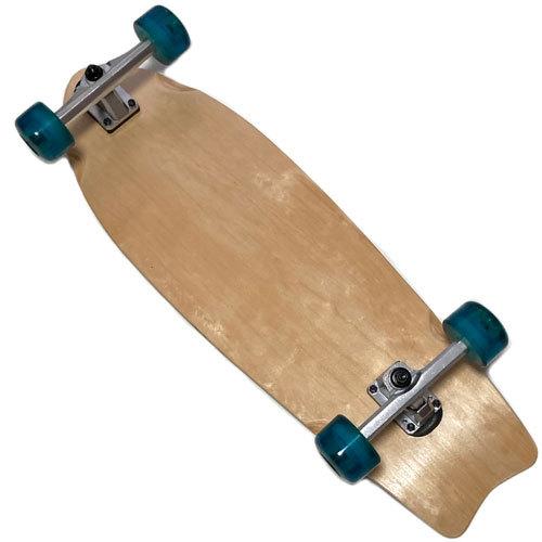 31.5インチ(80cm) WOODY PRESS カービングトラック ABEC7 硬さ85A 70mm サイズアップウィール ウッディープレス  カスタム サーフスケートボード