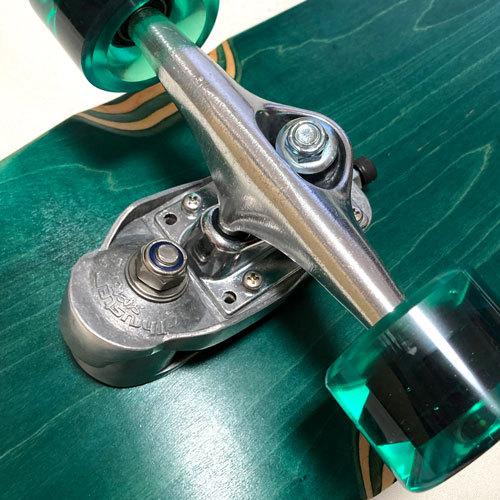 35インチ(89cm) WOODY PRESS PARTS SELECT THRUSTER2 ウッディープレス 78A グリーンウィール SURF SKATEBOARD サーフ スケートボード｜collc｜04