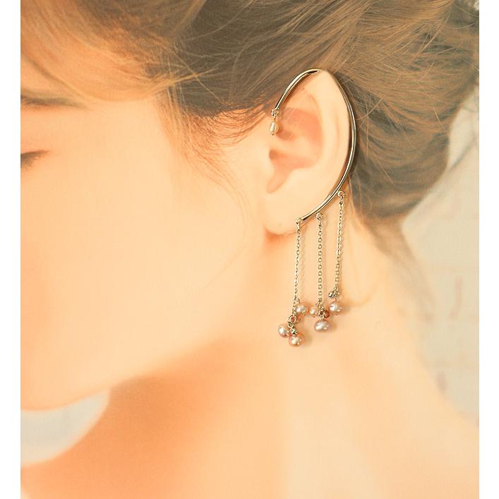 イヤーフック レディース 当店オリジナル 片耳用 商品1点販売 両耳使用可 淡水パール おしゃれ アクセサリー 彼女 妻 嫁 母 女性 誕生日人気 |  | 03