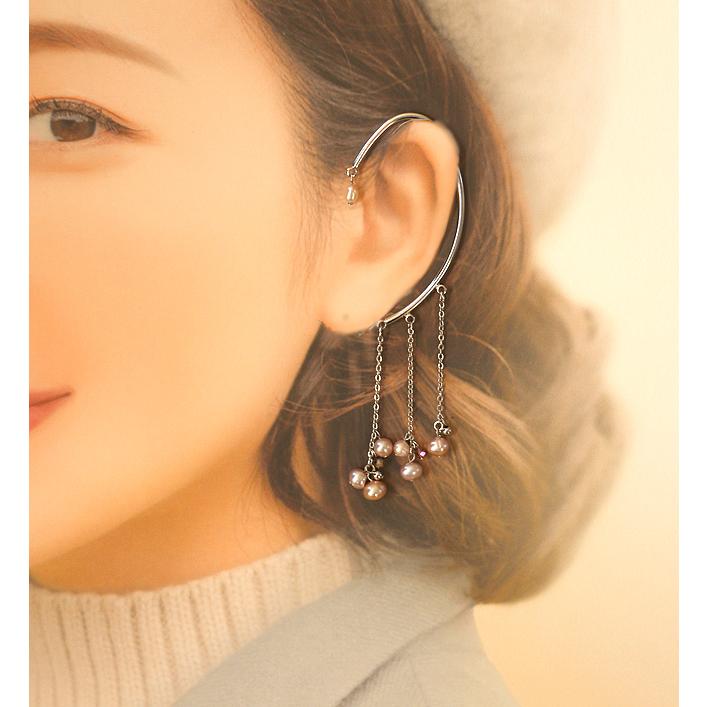 イヤーフック レディース 当店オリジナル 片耳用 商品1点販売 両耳使用可 淡水パール おしゃれ アクセサリー 彼女 妻 嫁 母 女性 誕生日人気 |  | 04