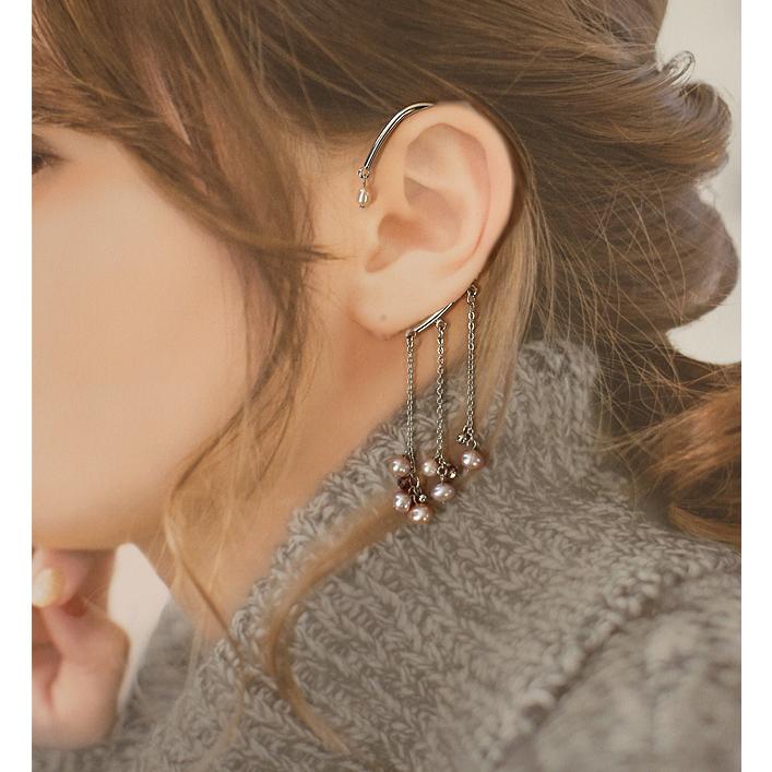 イヤーフック レディース 当店オリジナル 片耳用 商品1点販売 両耳使用可 淡水パール おしゃれ アクセサリー 彼女 妻 嫁 母 女性 誕生日人気 |  | 05