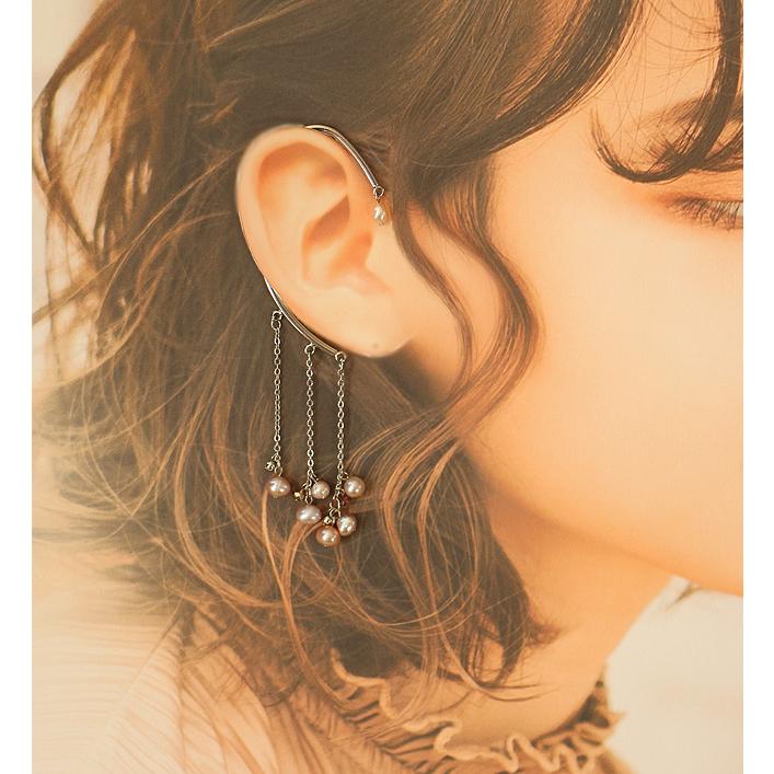 イヤーフック レディース 当店オリジナル 片耳用 商品1点販売 両耳使用可 淡水パール おしゃれ アクセサリー 彼女 妻 嫁 母 女性 誕生日人気 |  | 07