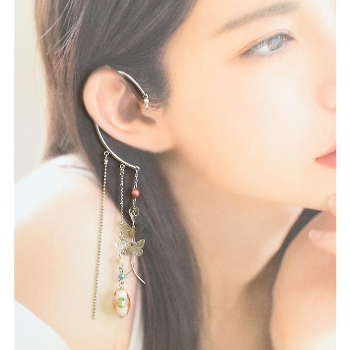 イヤーフック レディース 当店オリジナル 片耳用 商品1点販売 両耳使用可 とんぼ玉 かわいい おしゃれ アクセサリー 彼女 妻 嫁 母 女性 誕生日人気 |  | 06