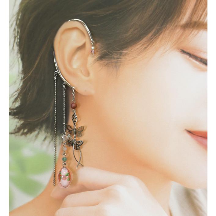 イヤーフック レディース 当店オリジナル 片耳用 商品1点販売 両耳使用可 とんぼ玉 かわいい おしゃれ アクセサリー 彼女 妻 嫁 母 女性 誕生日人気 |  | 08