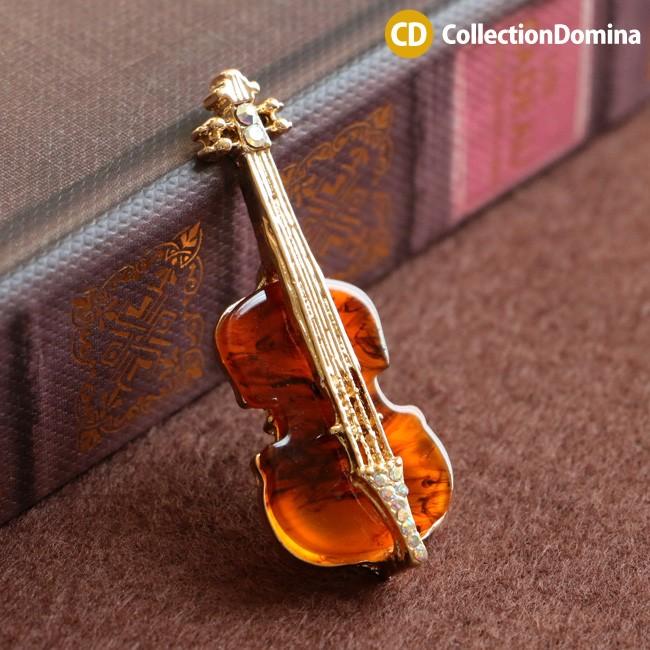 マグネットブローチ 磁石 楽器モチーフ バイオリン ヴァイオリン 音楽 べっ甲風 ブラウン 茶色 ゴールド レディース アクセサリー 音楽雑貨  :pin0329:CollectionDomina - 通販 - Yahoo!ショッピング