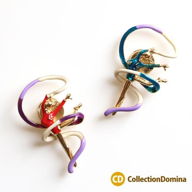 マグネットブローチ ブローチ 磁石 新体操 リボン レオタード 女性 スポーツ オリンピック ゴールド レッド グリーン アクセサリー Pin0349 Collectiondomina 通販 Yahoo ショッピング