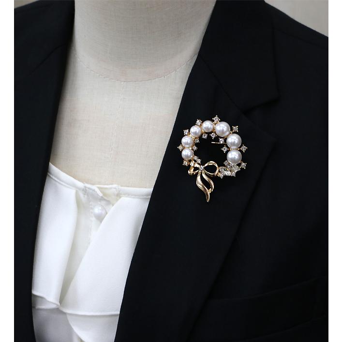 ブローチ 卒業式 おしゃれ パール フォーマル セレモニー 卒園式 入園
