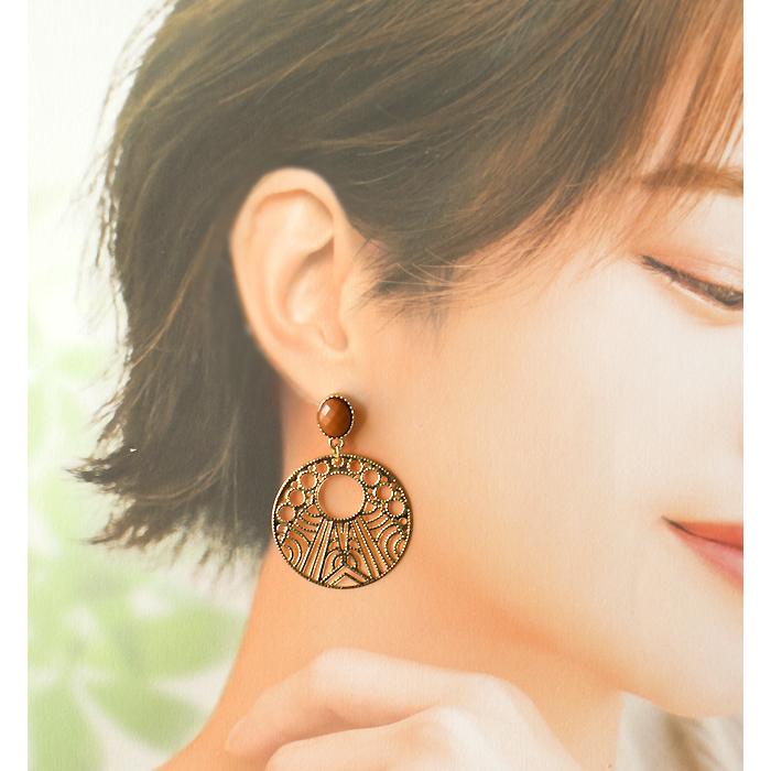 ピアス レディース 大ぶり ラウンド メタル 当店オリジナル 揺れる 大ぶり ハンドメイド 真鍮ピアス アクセサリー 誕生日 人気 彼女 妻 女性 嫁 プレゼント |  | 05