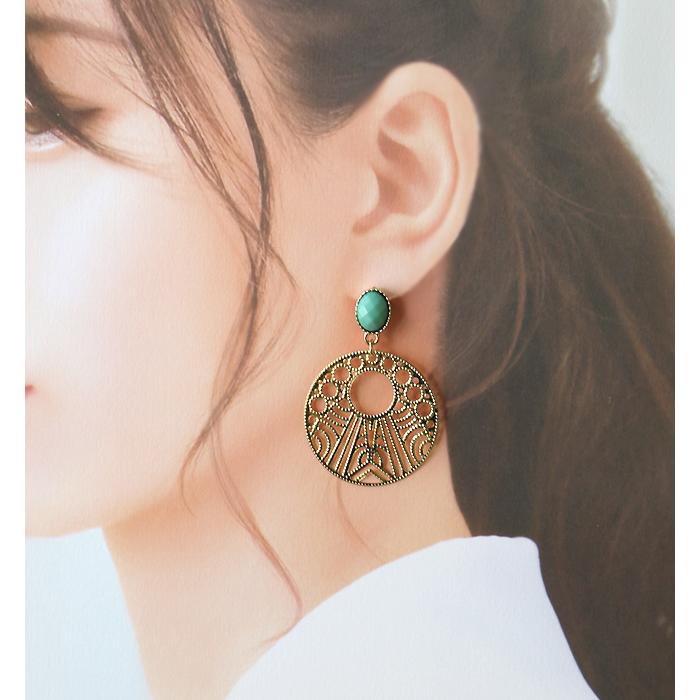 ピアス レディース 大ぶり ラウンド メタル 当店オリジナル 揺れる 大ぶり ハンドメイド 真鍮ピアス アクセサリー 誕生日 人気 彼女 妻 女性 嫁 プレゼント |  | 06