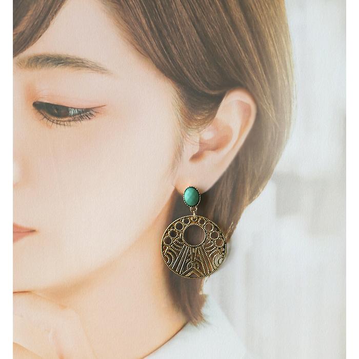 ピアス レディース 大ぶり ラウンド メタル 当店オリジナル 揺れる 大ぶり ハンドメイド 真鍮ピアス アクセサリー 誕生日 人気 彼女 妻 女性 嫁 プレゼント |  | 08