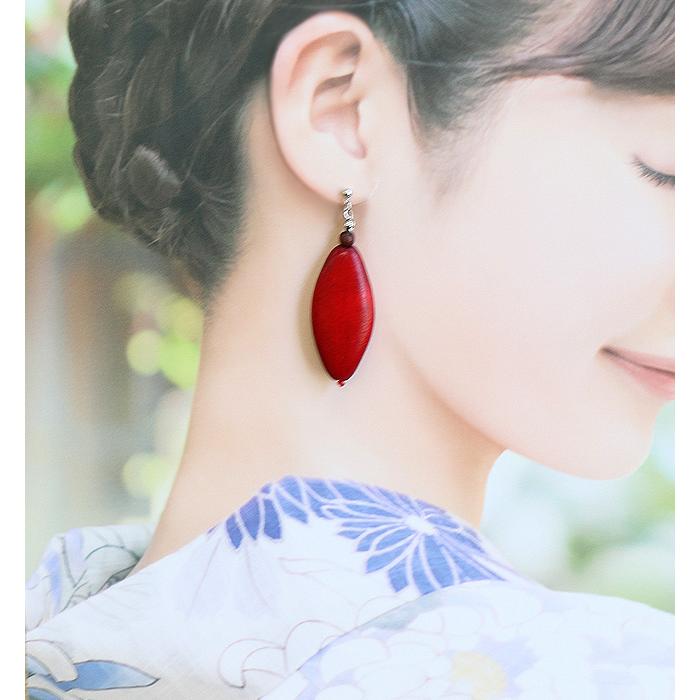 ピアス イヤリング レディース 当店オリジナル マーキスカット 天然素材 ウッド 大ぶり 揺れる アクセサリー 誕生日 人気 彼女 妻 女性 嫁 プレゼント |  | 03