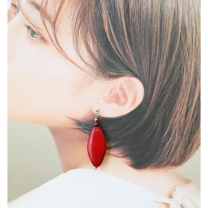 ピアス イヤリング レディース 当店オリジナル マーキスカット 天然素材 ウッド 大ぶり 揺れる アクセサリー 誕生日 人気 彼女 妻 女性 嫁 プレゼント |  | 05