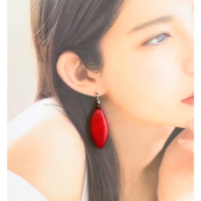 ピアス イヤリング レディース 当店オリジナル マーキスカット 天然素材 ウッド 大ぶり 揺れる アクセサリー 誕生日 人気 彼女 妻 女性 嫁 プレゼント |  | 06