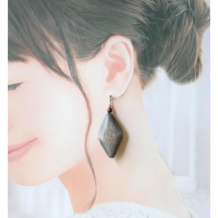 ピアス イヤリング レディース 当店オリジナル マーキスカット 天然素材 ウッド 大ぶり 揺れる アクセサリー 誕生日 人気 彼女 妻 女性 嫁 プレゼント |  | 05