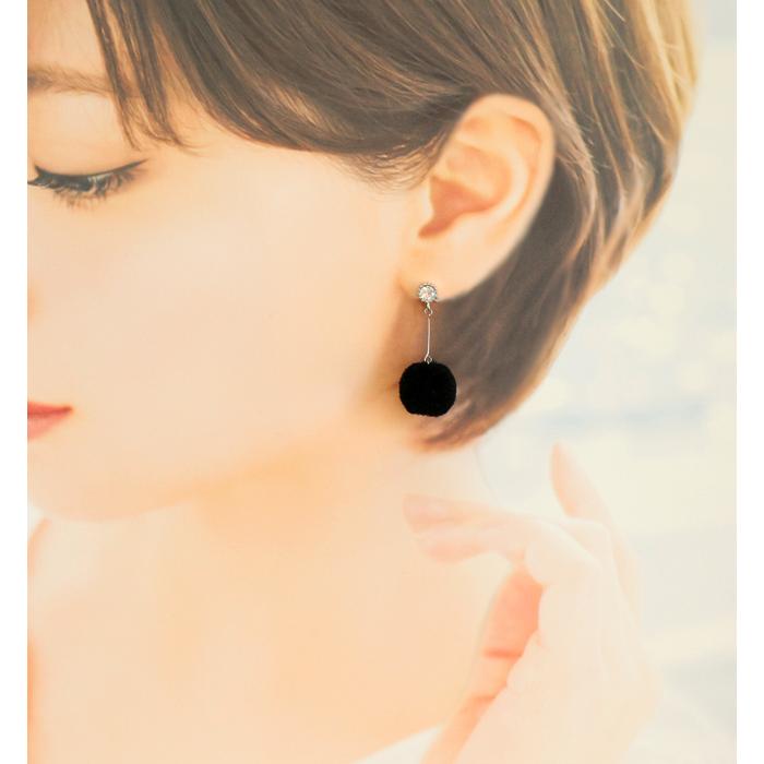 ピアス イヤリング イアリング レディース ポンポンボール ポンポン おしゃれ 人気 20代 30代 40代 50代 大ぶり 大きい ネジ式 当店オリジナル ハンドメイド |  | 06