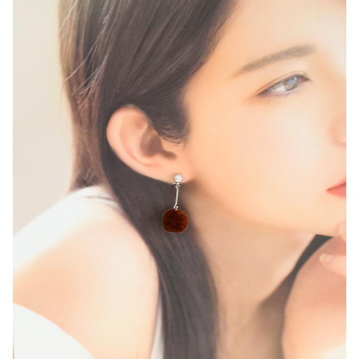 ピアス イヤリング イアリング レディース ポンポンボール ポンポン おしゃれ 人気 20代 30代 40代 50代 大ぶり 大きい ネジ式 当店オリジナル ハンドメイド |  | 07