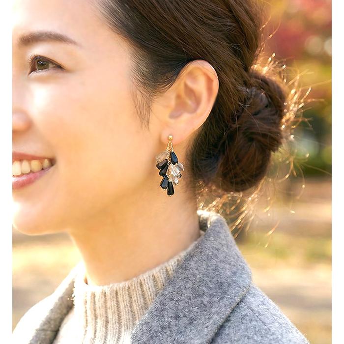 ピアス イヤリング イアリング レディース じゃらじゃら ジャラジャラ 揺れる 大ぶり おしゃれ 人気 40代 50代 揺れる ネジ式 当店オリジナル ハンドメイド |  | 04