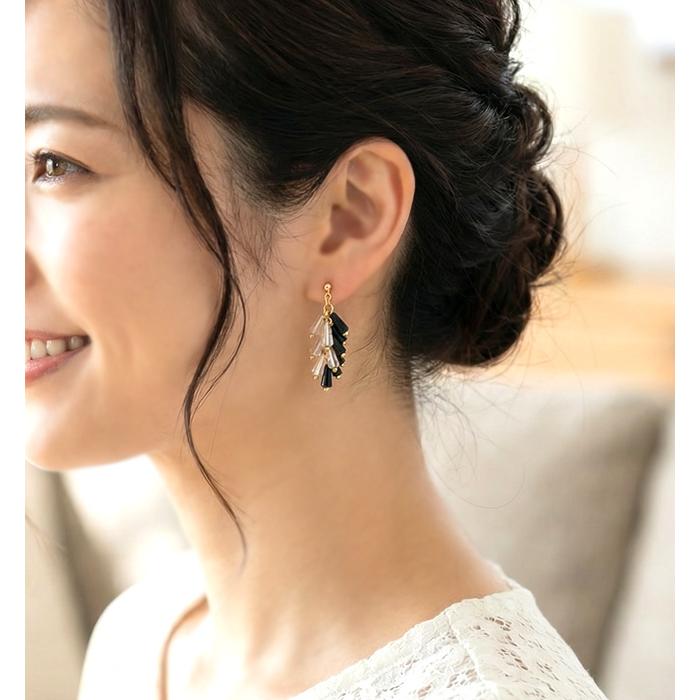 ピアス イヤリング イアリング レディース じゃらじゃら ジャラジャラ 揺れる 大ぶり おしゃれ 人気 40代 50代 揺れる ネジ式 当店オリジナル ハンドメイド |  | 06