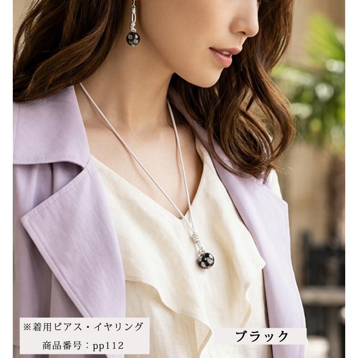 ネックレス レディース とんぼ玉 トンボ玉 蜻蛉玉 紐 ショート おしゃれ アジャスター 日本製 普段使い ハンドメイド 緑 黄 橙 桃 シルバー 当店オリジナル |  | 05